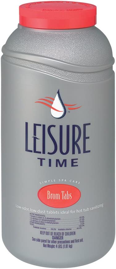 LEISURE TIME 45430A Brom Tabs Bromine Cleanser for Spas and Hot Tubs